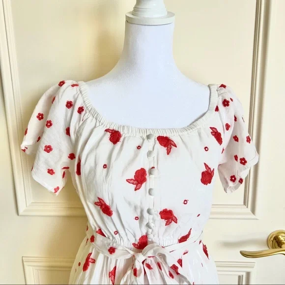 NWT Anthropologie Maeve Embroidered Floral  Esme Dress Size XSP - Picture 12 of 15